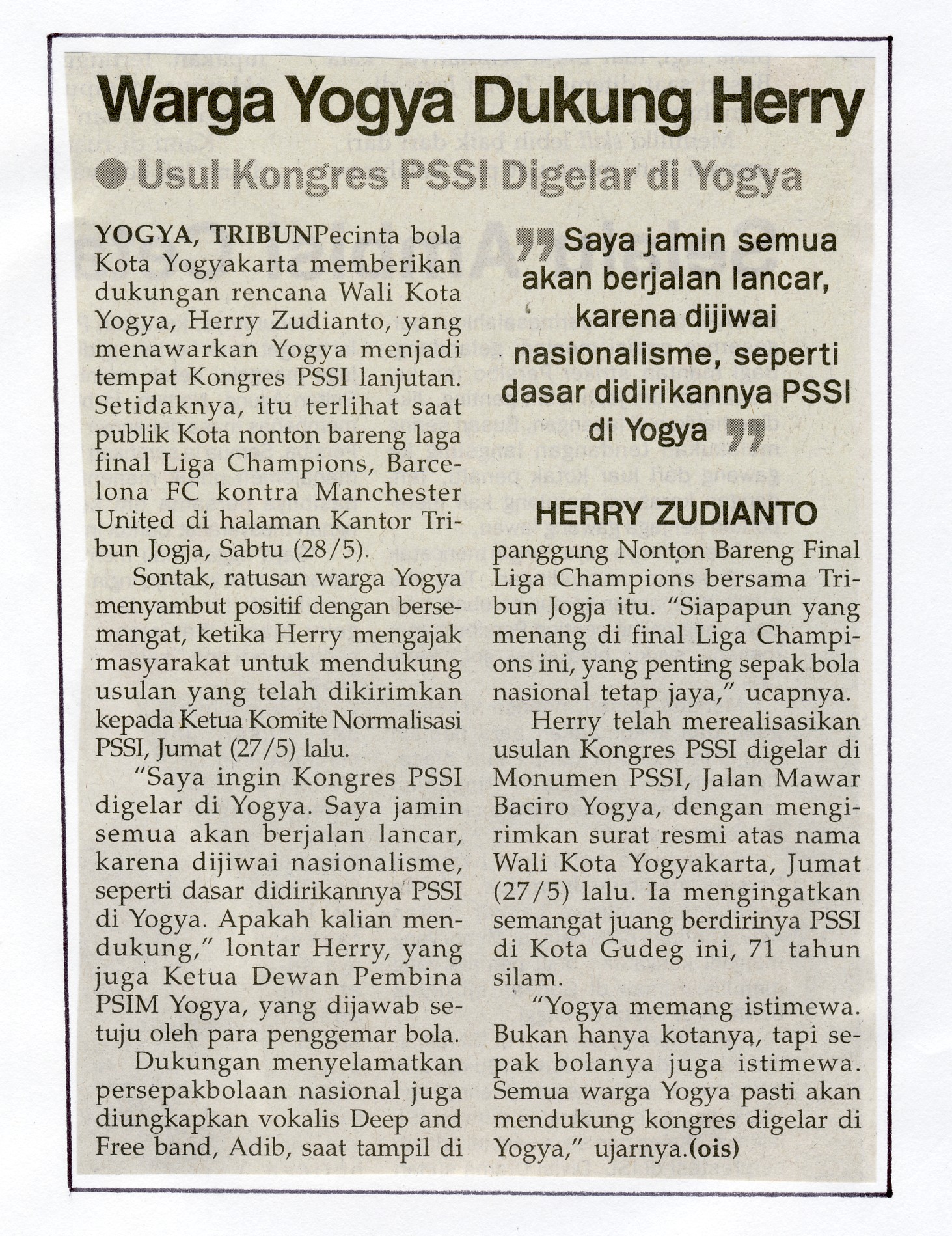 Kliping jogja terbaru