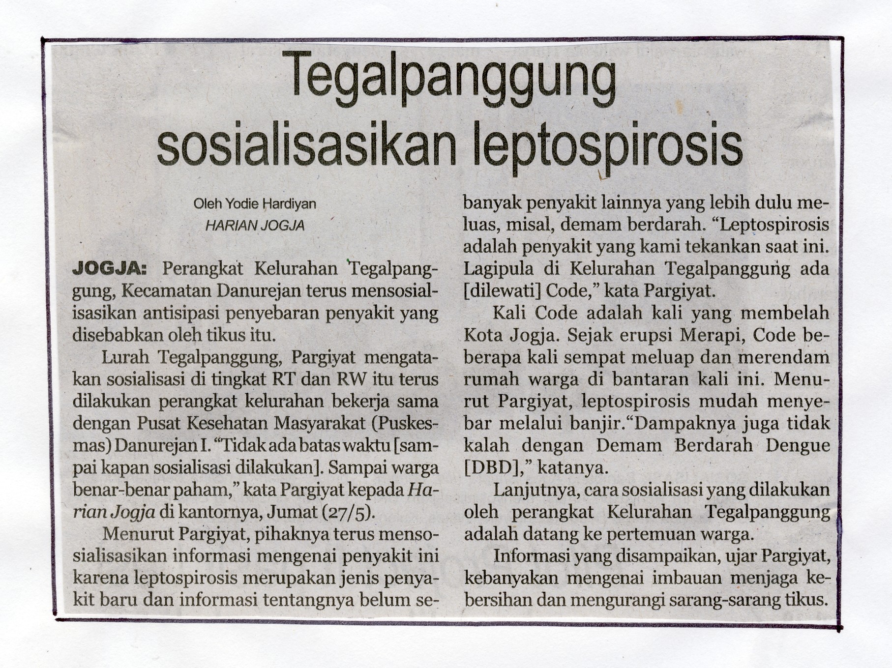 Kliping jogja terbaru