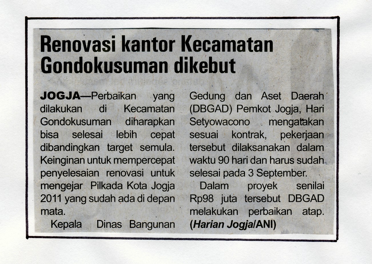 Kliping jogja terbaru