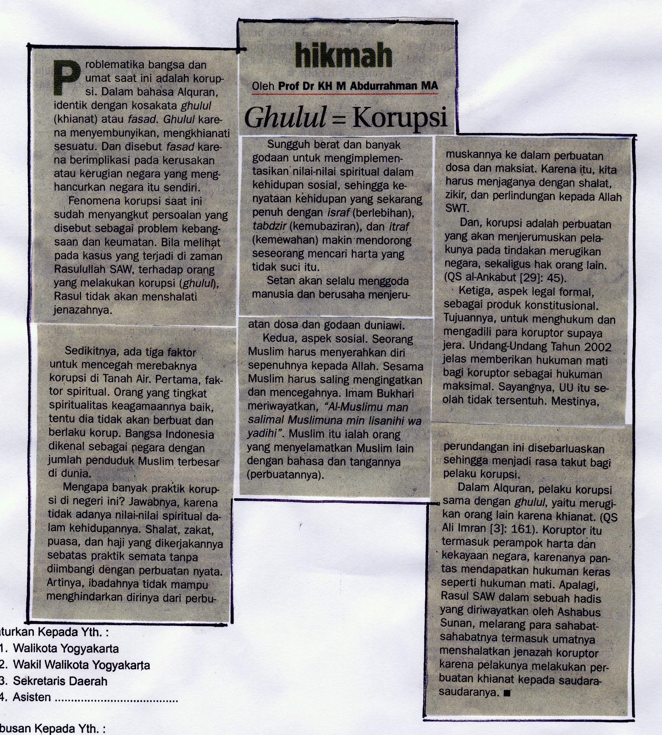 Kliping jogja terbaru