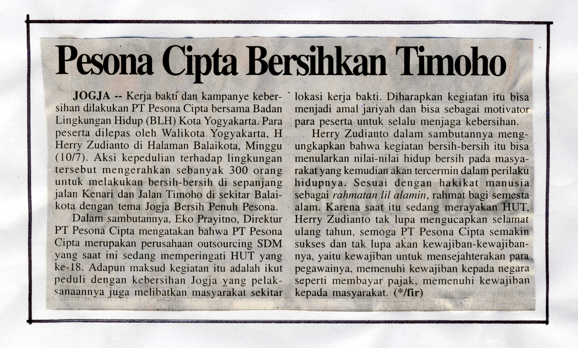 Kliping jogja terbaru
