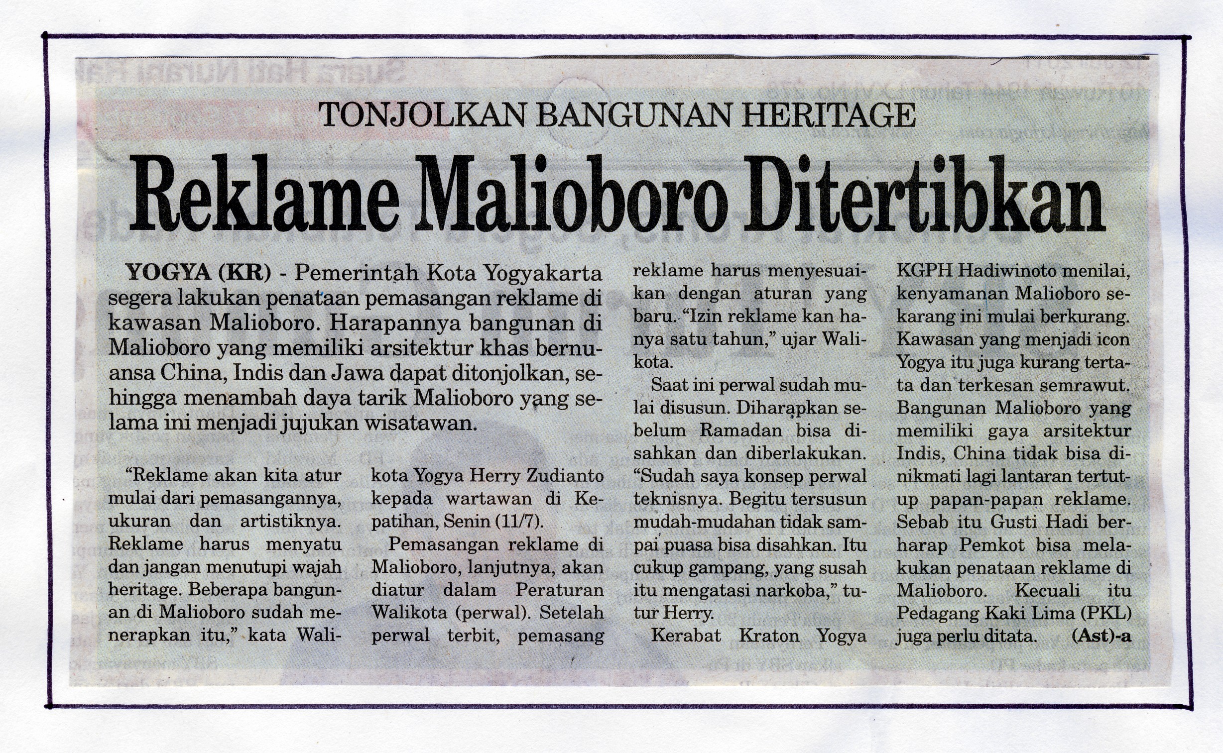 Kliping jogja terbaru