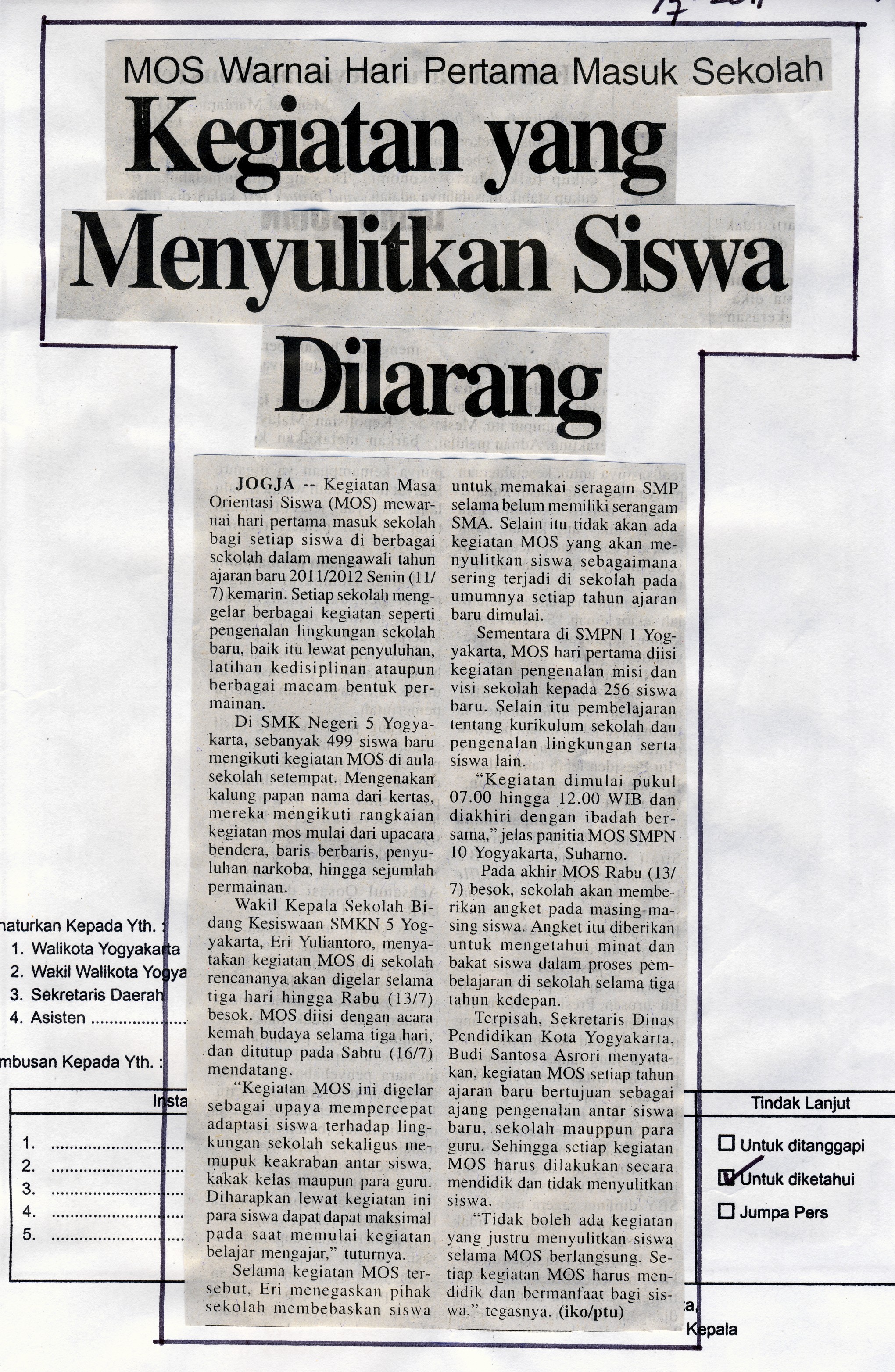 Kliping jogja terbaru