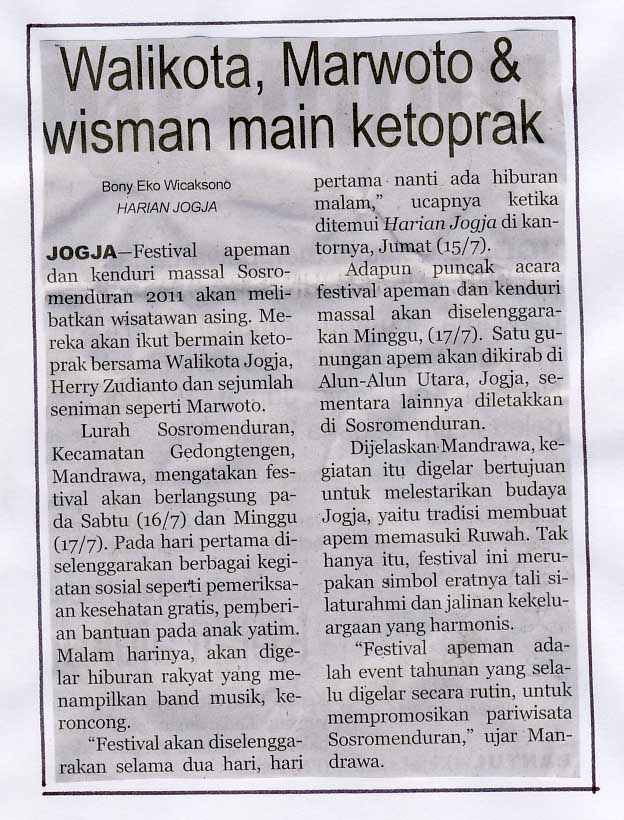 Kliping jogja terbaru