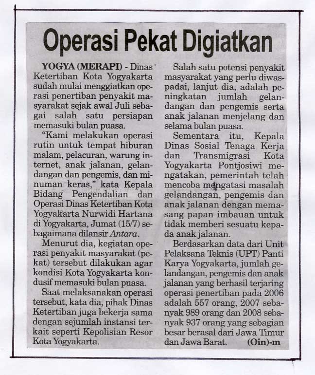 Kliping jogja terbaru