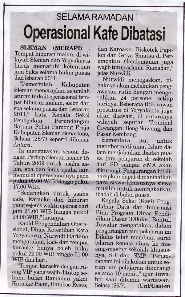 Kliping jogja terbaru