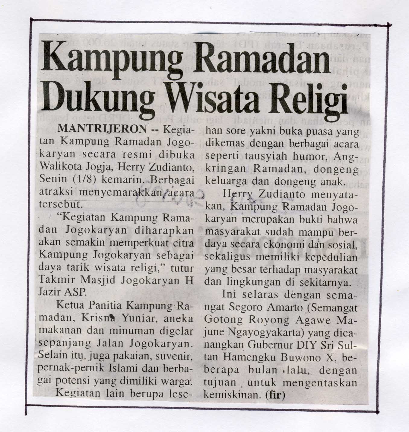 Kliping jogja terbaru