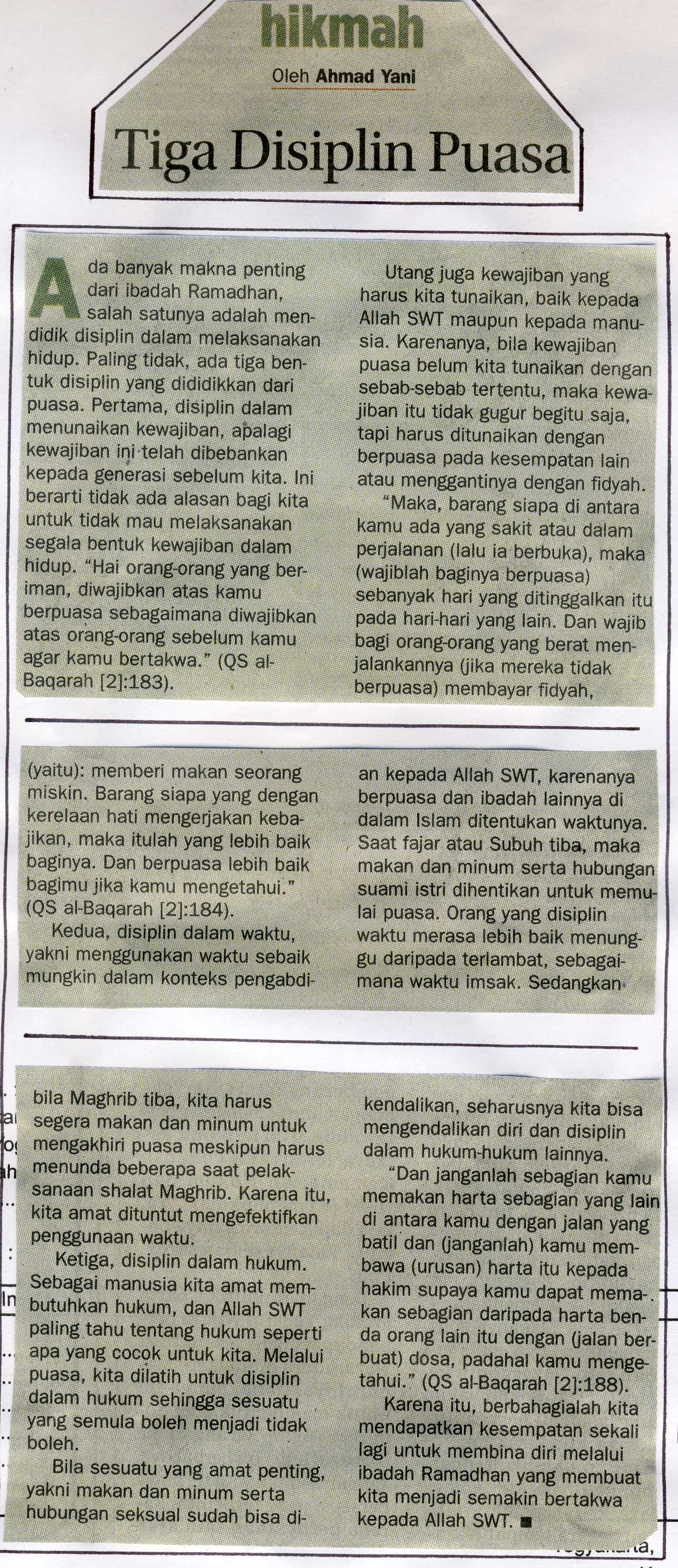Kliping jogja terbaru