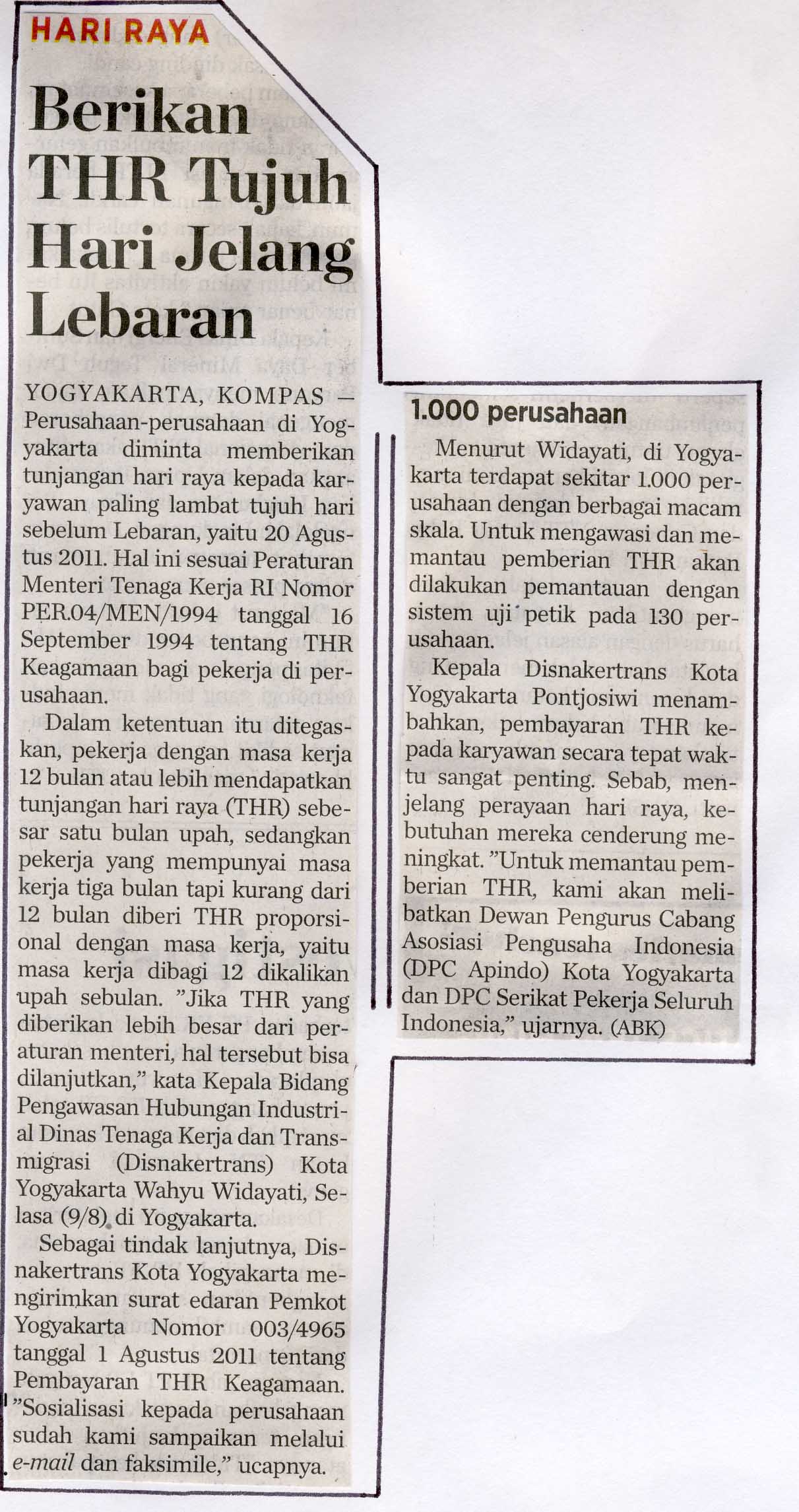 Kliping jogja terbaru