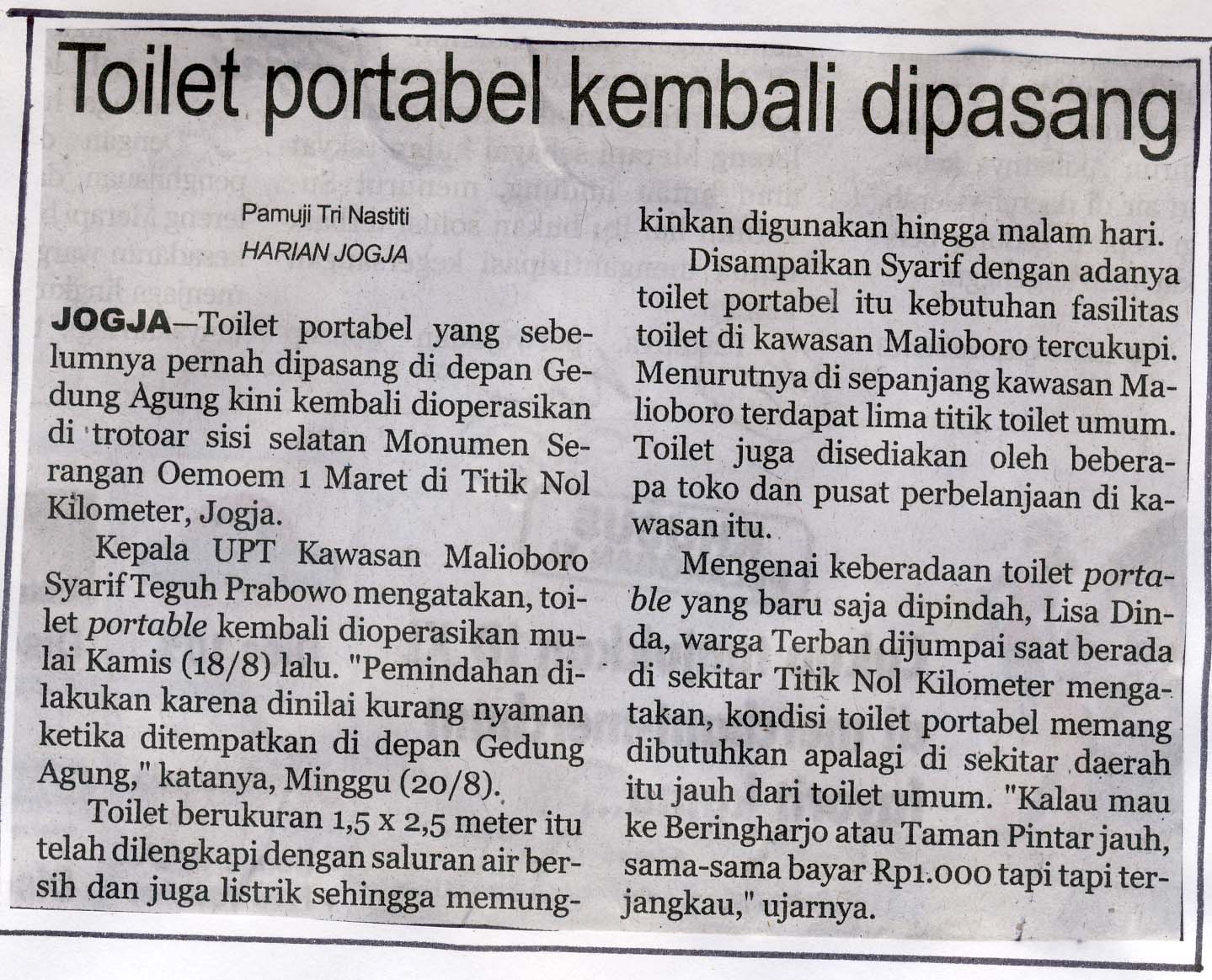 Kliping jogja terbaru