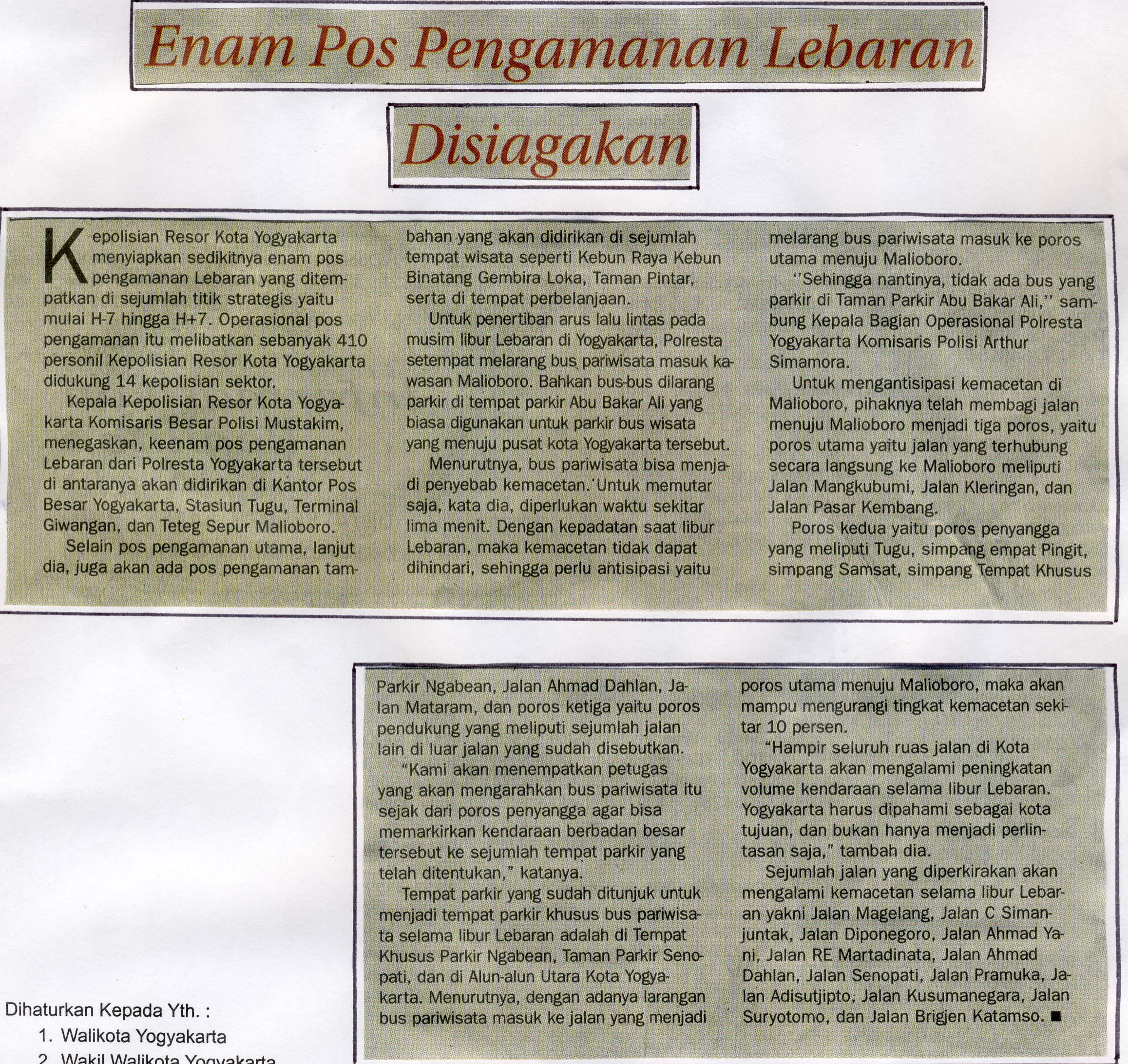 Kliping jogja terbaru