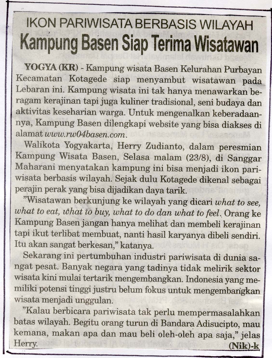 Kliping jogja terbaru