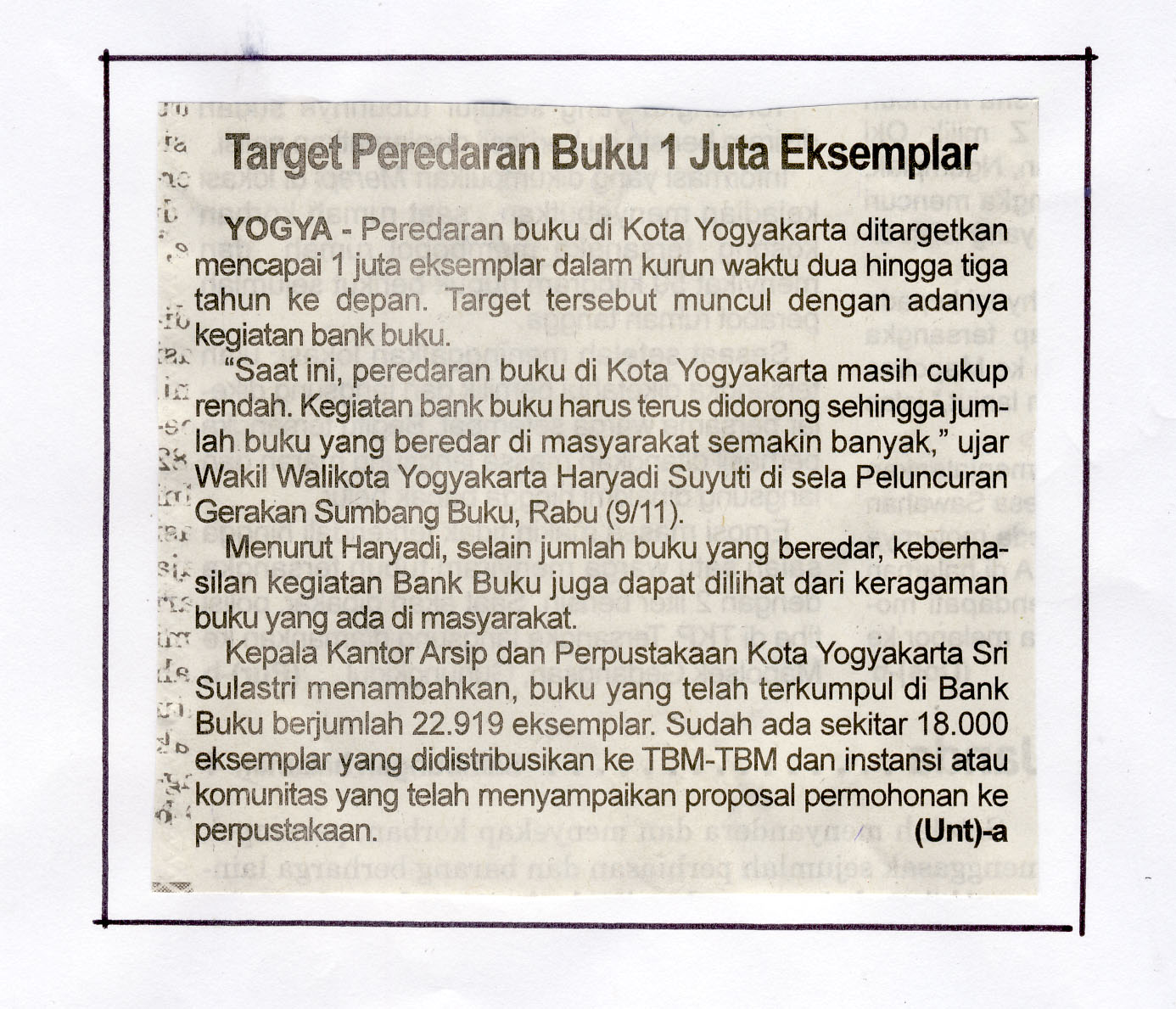 Kliping jogja terbaru