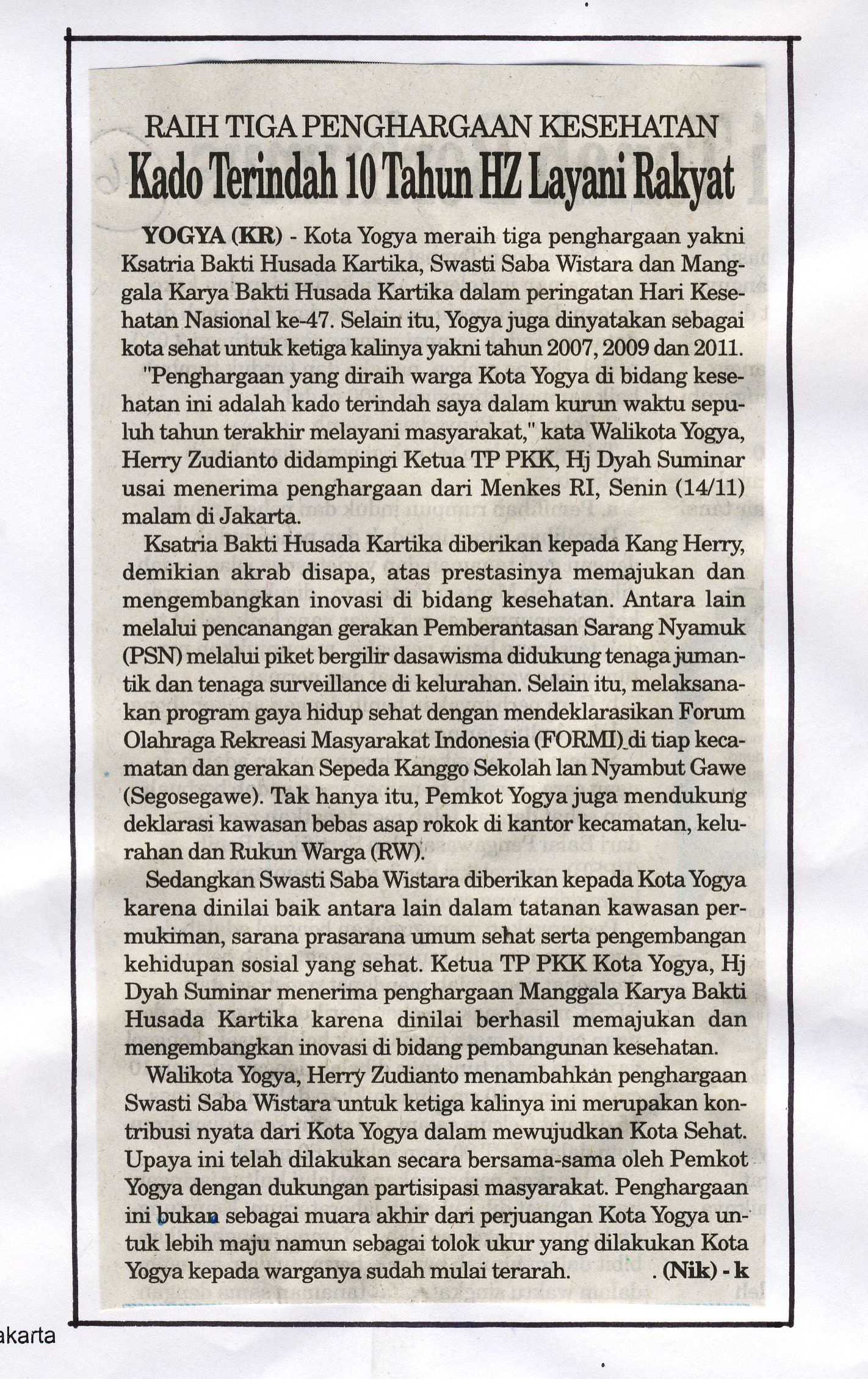 Kliping jogja terbaru