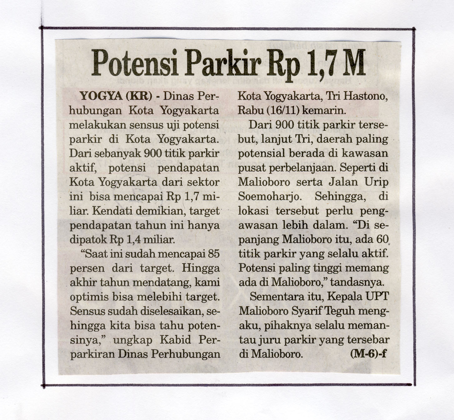 Kliping jogja terbaru