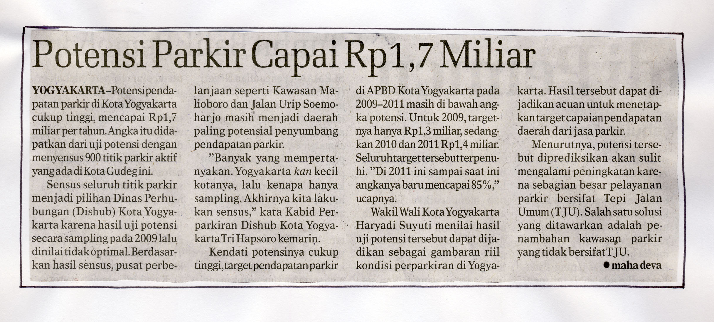 Kliping jogja terbaru