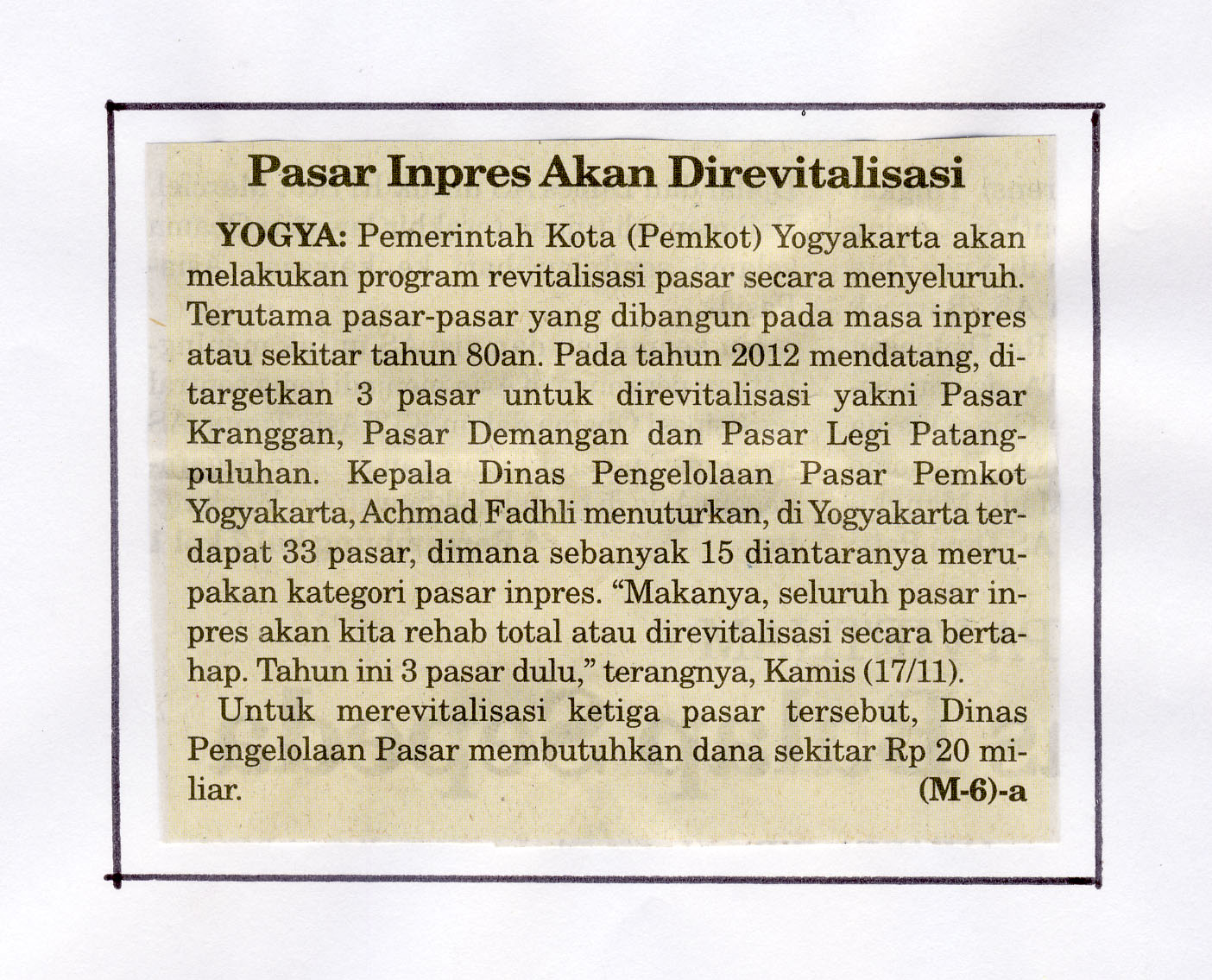 Kliping jogja terbaru