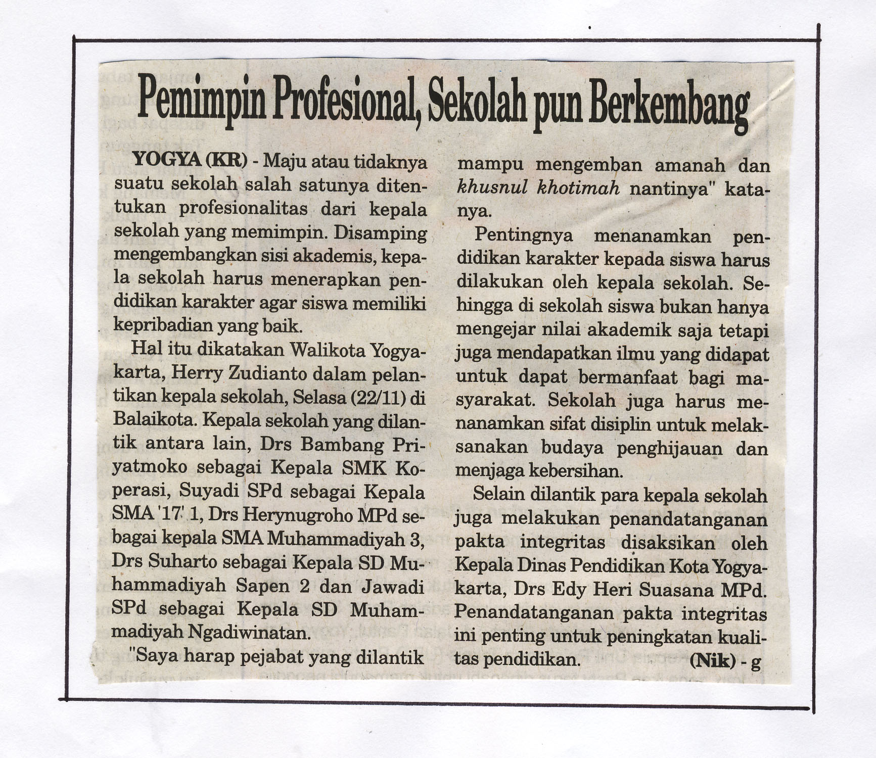 Kliping jogja terbaru