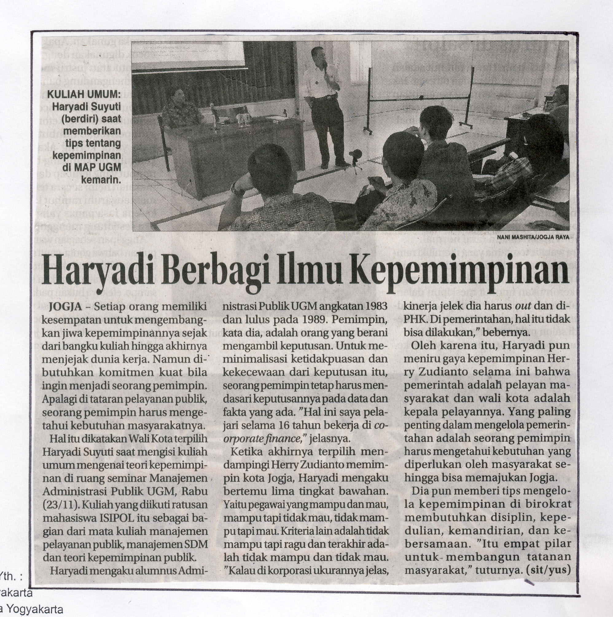 Kliping jogja terbaru