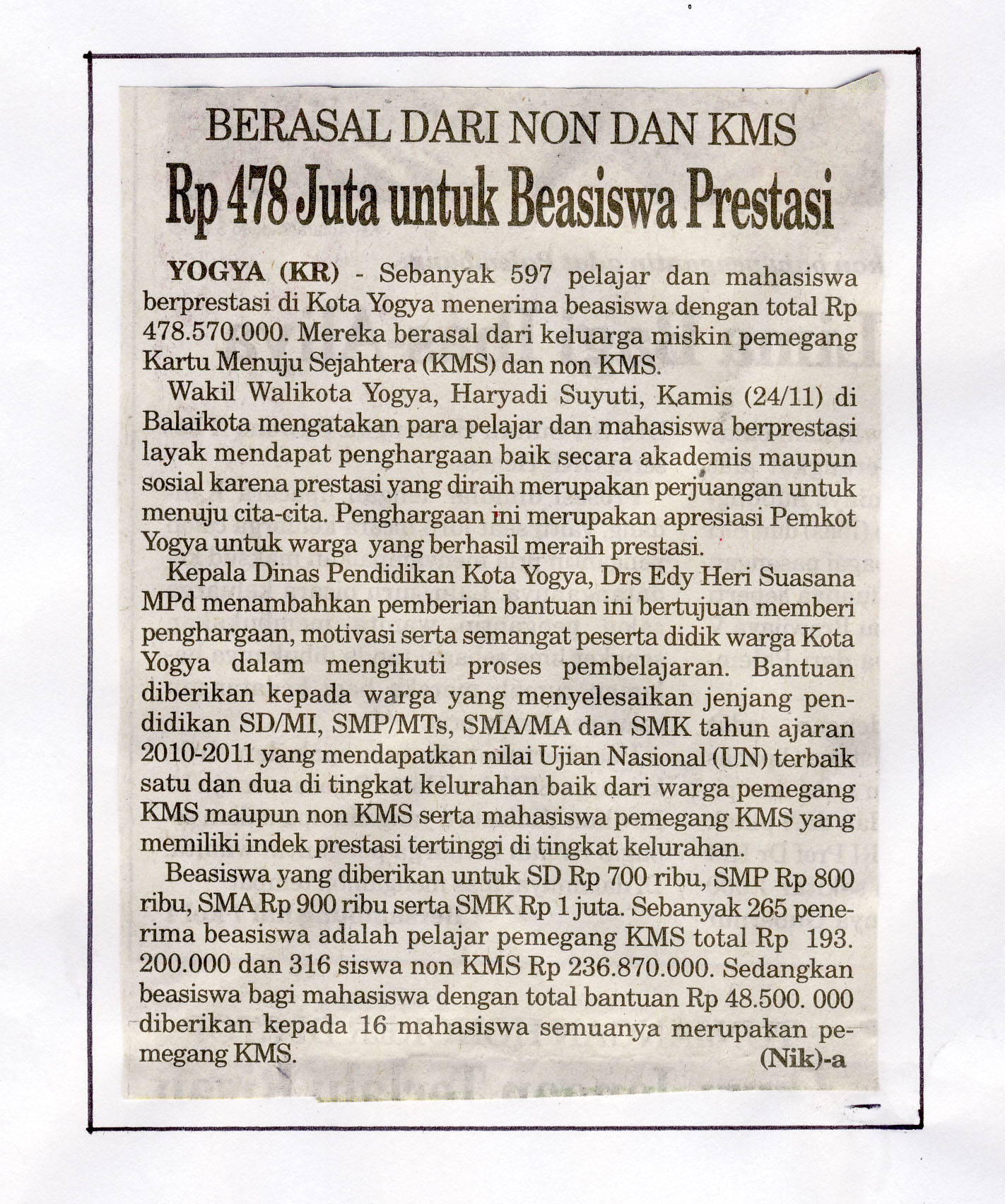 Kliping jogja terbaru