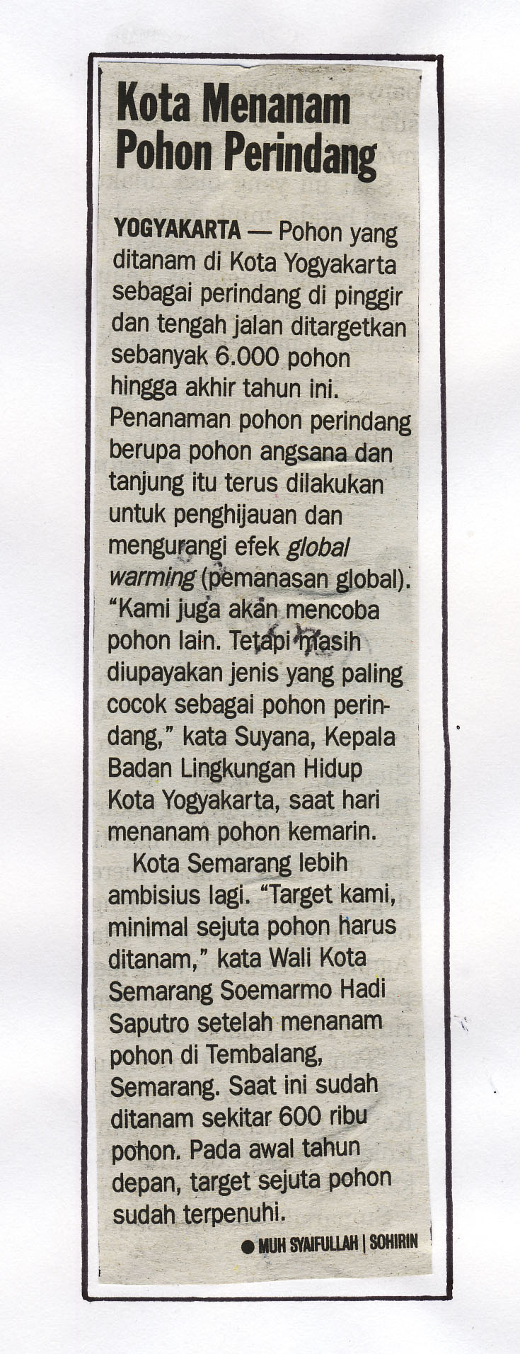 Kliping jogja terbaru