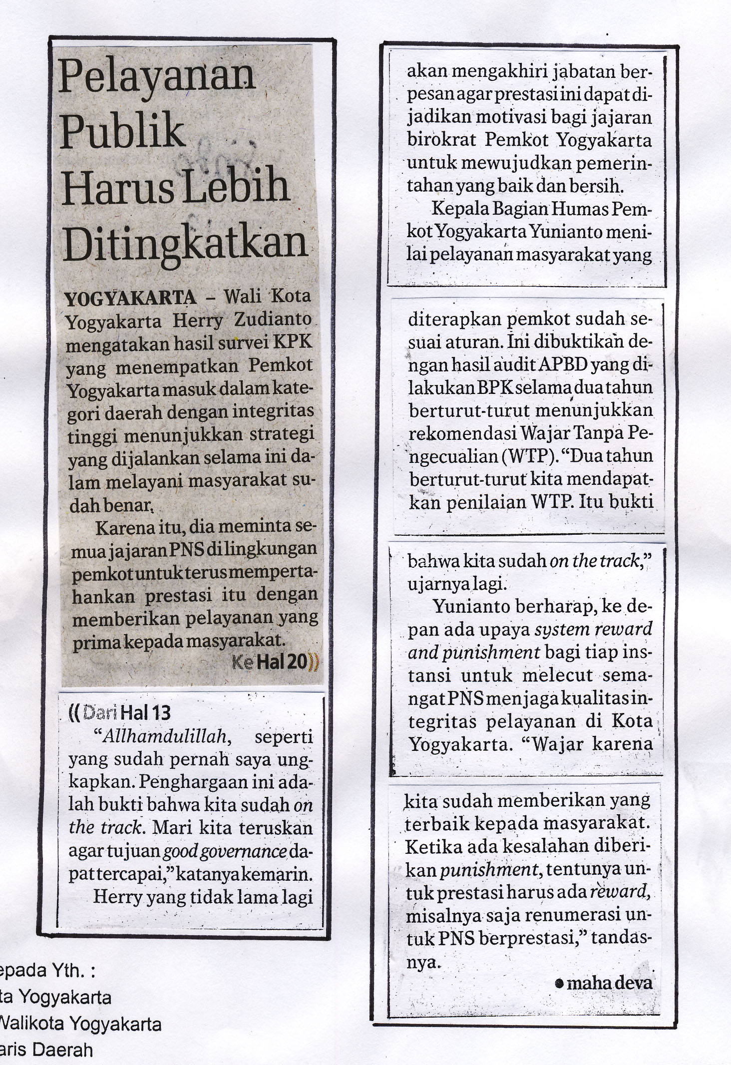 Kliping jogja terbaru