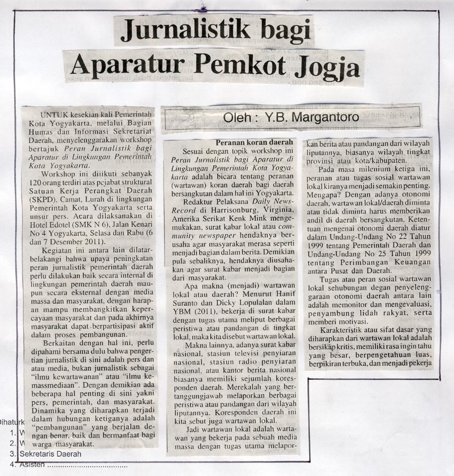 Kliping jogja terbaru