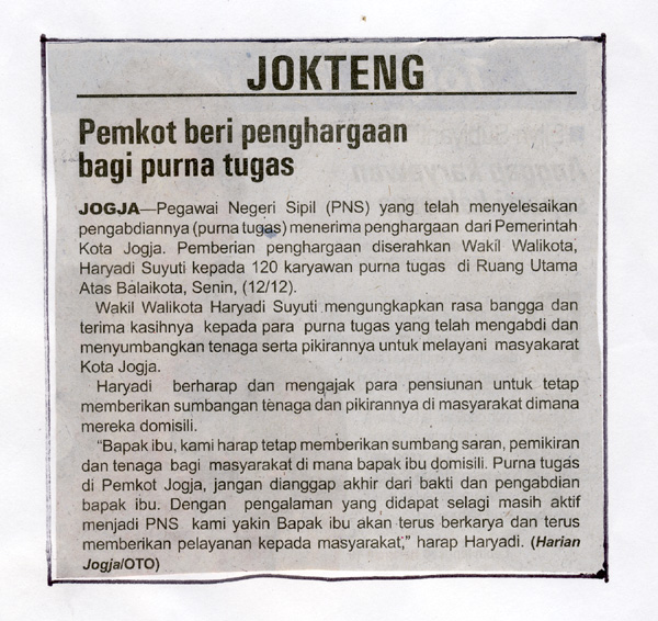 Kliping jogja terbaru