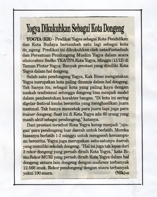 Kliping jogja terbaru