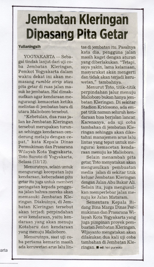 Kliping jogja terbaru