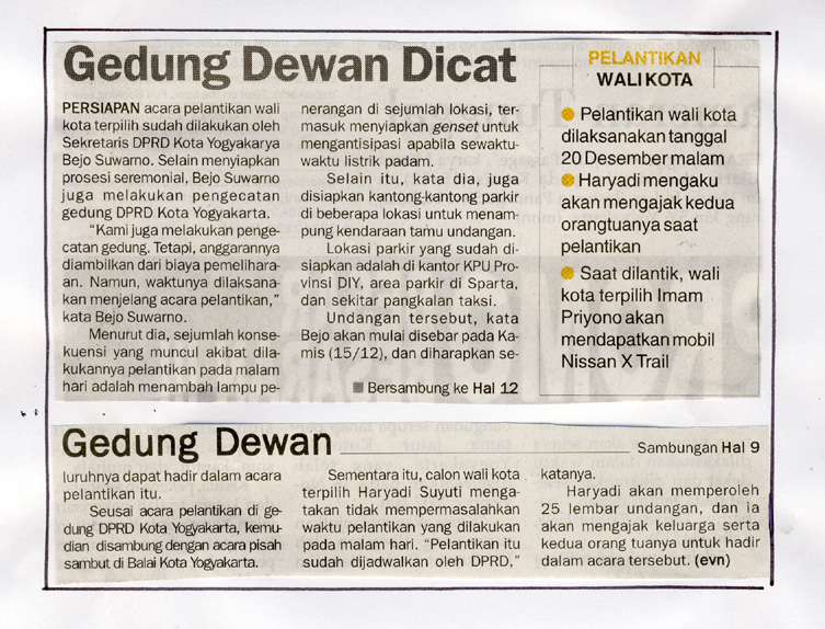 Kliping jogja terbaru