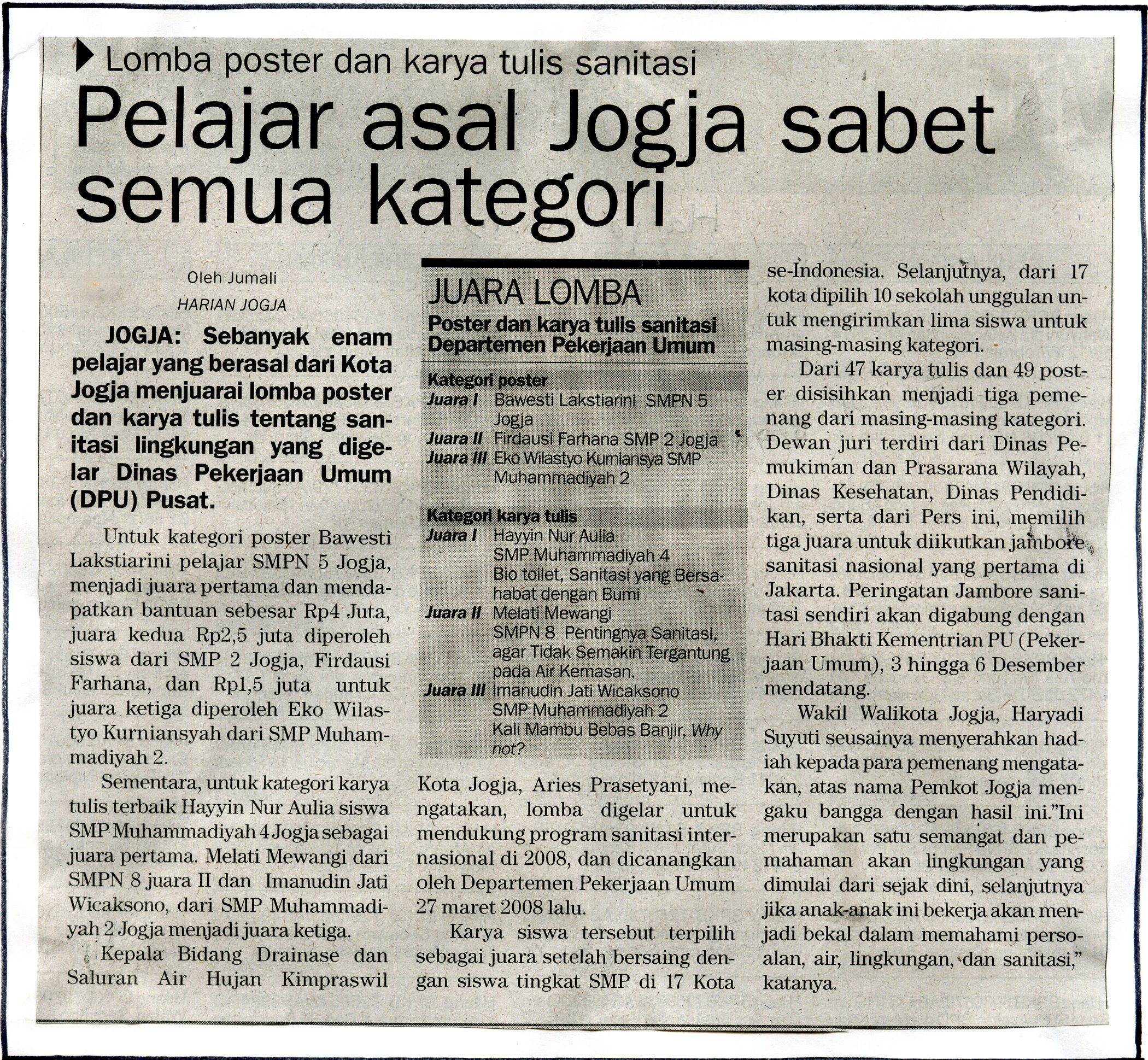 Kliping jogja terbaru