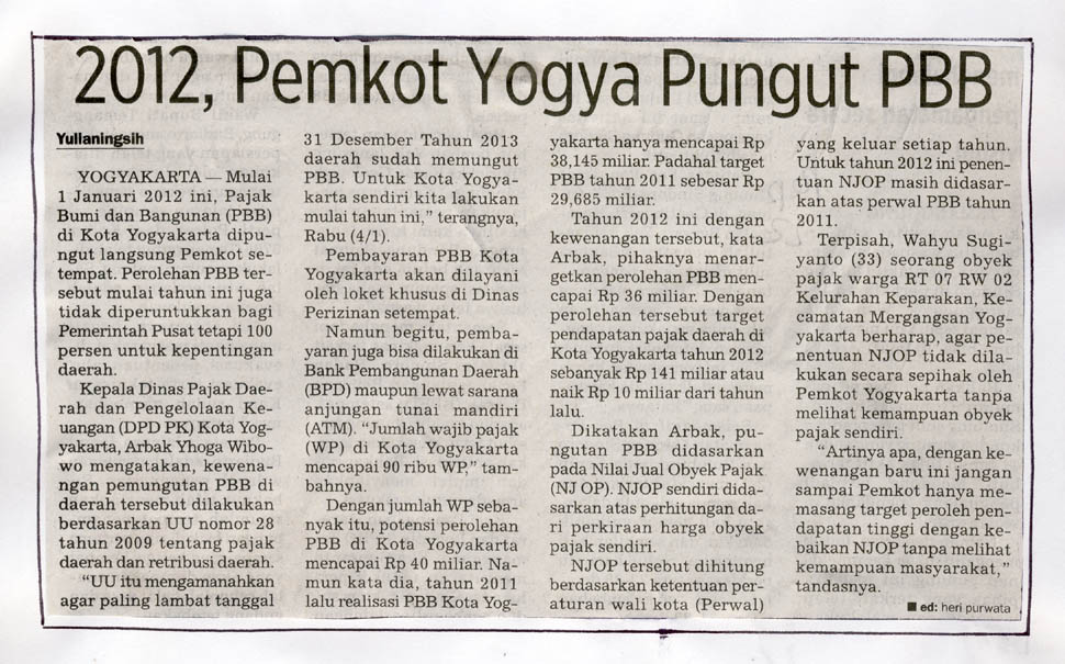 Kliping jogja terbaru
