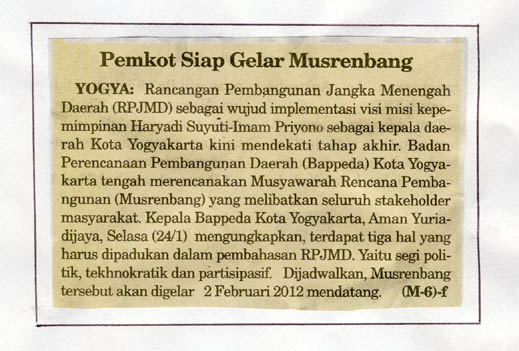 Kliping jogja terbaru