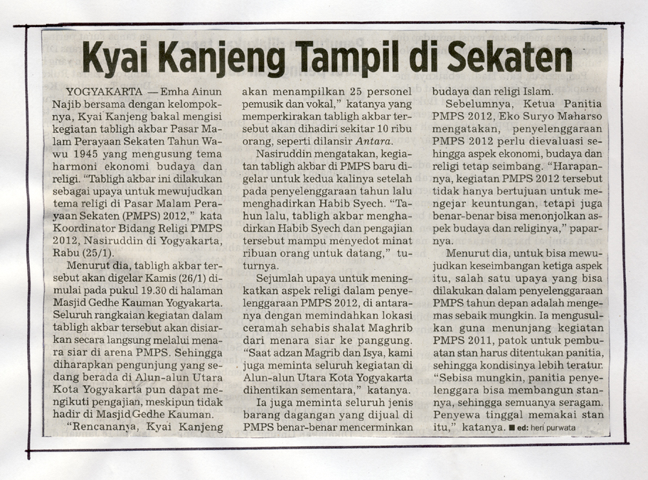 Kliping jogja terbaru