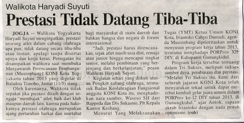 Kliping jogja terbaru