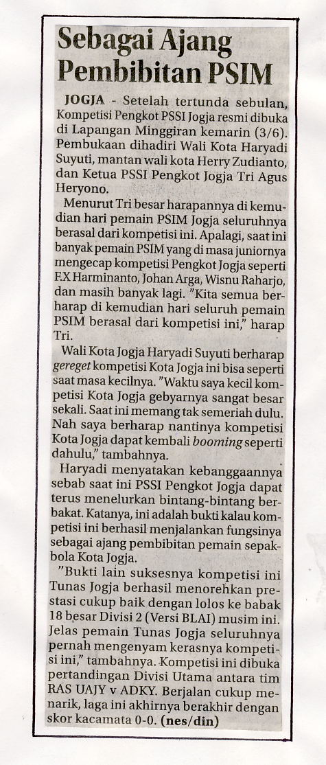 Kliping jogja terbaru