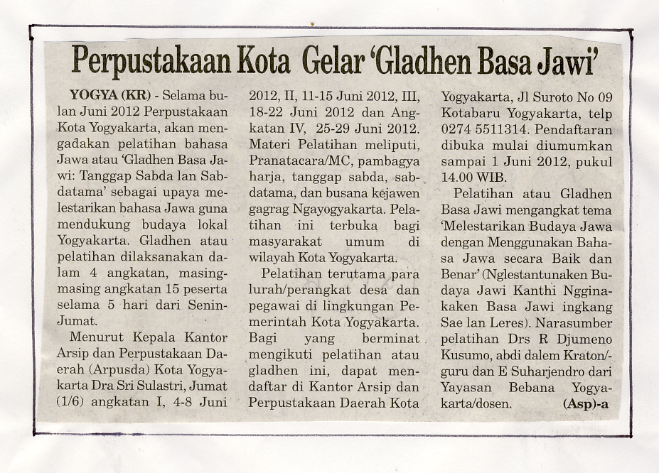 Kliping jogja terbaru