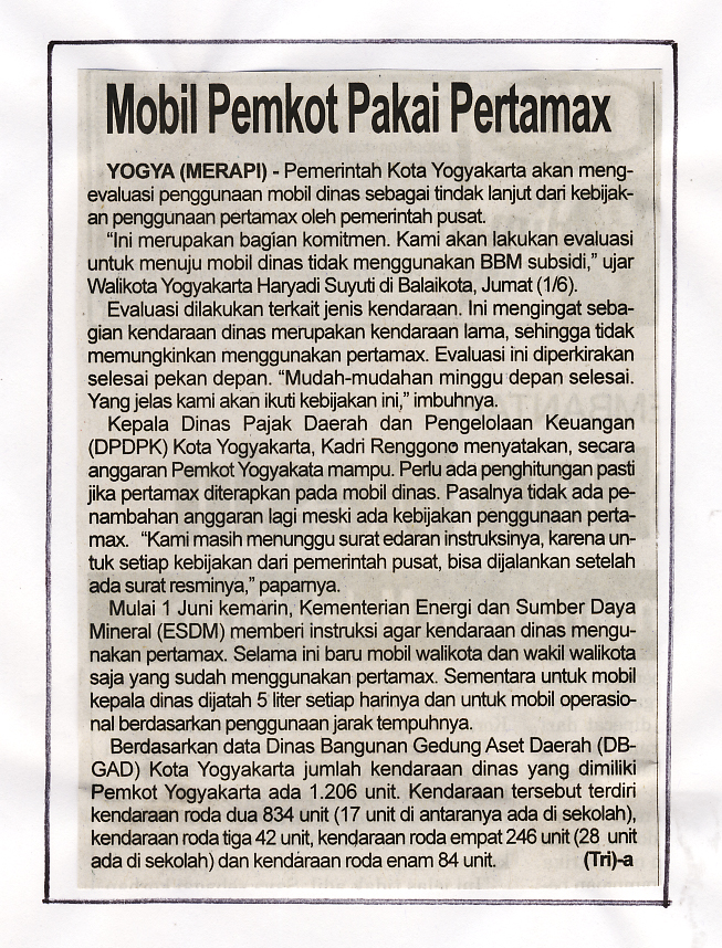 Kliping jogja terbaru