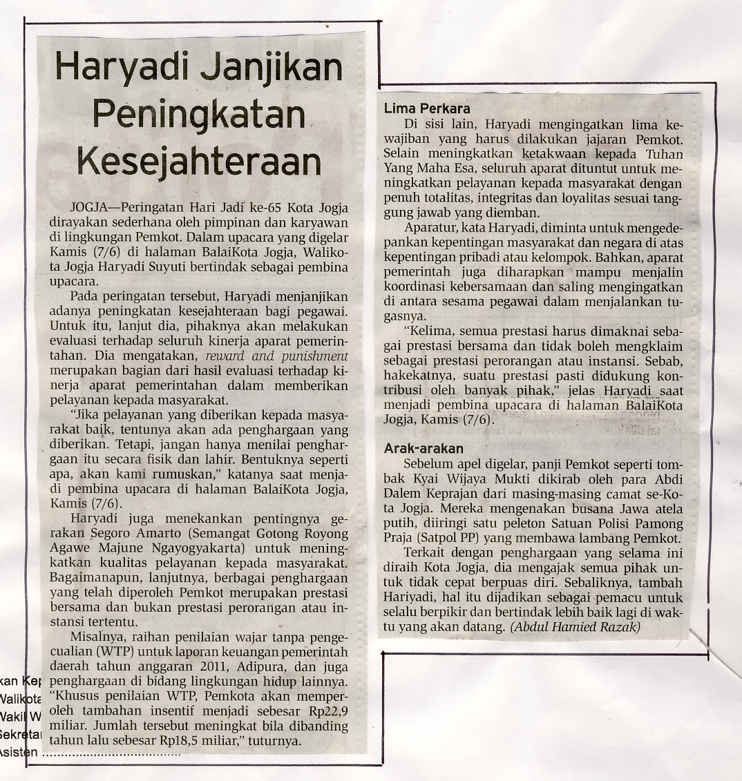 Kliping jogja terbaru