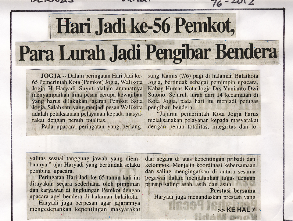 Kliping jogja terbaru
