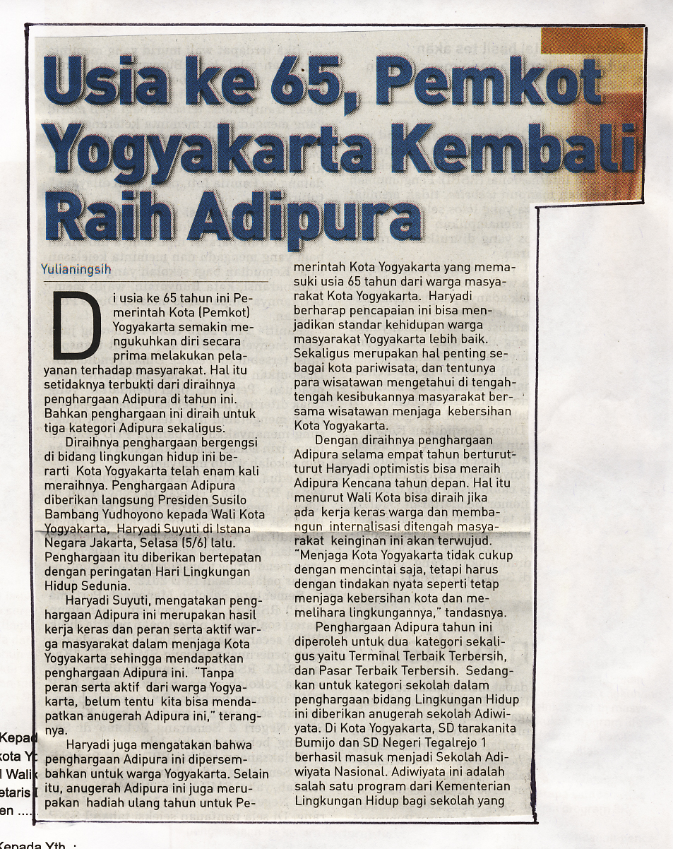 Kliping jogja terbaru