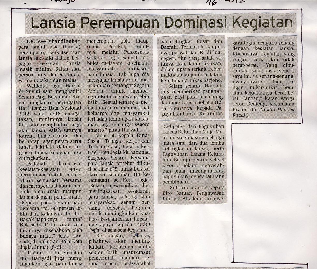 Kliping jogja terbaru
