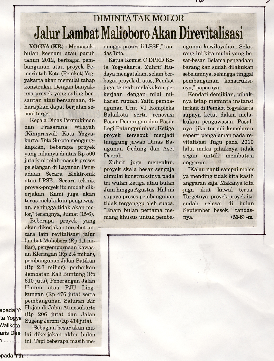 Kliping jogja terbaru