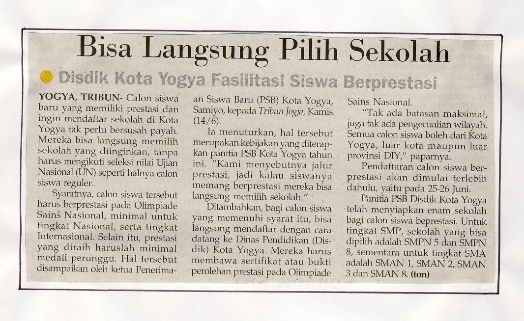 Kliping jogja terbaru