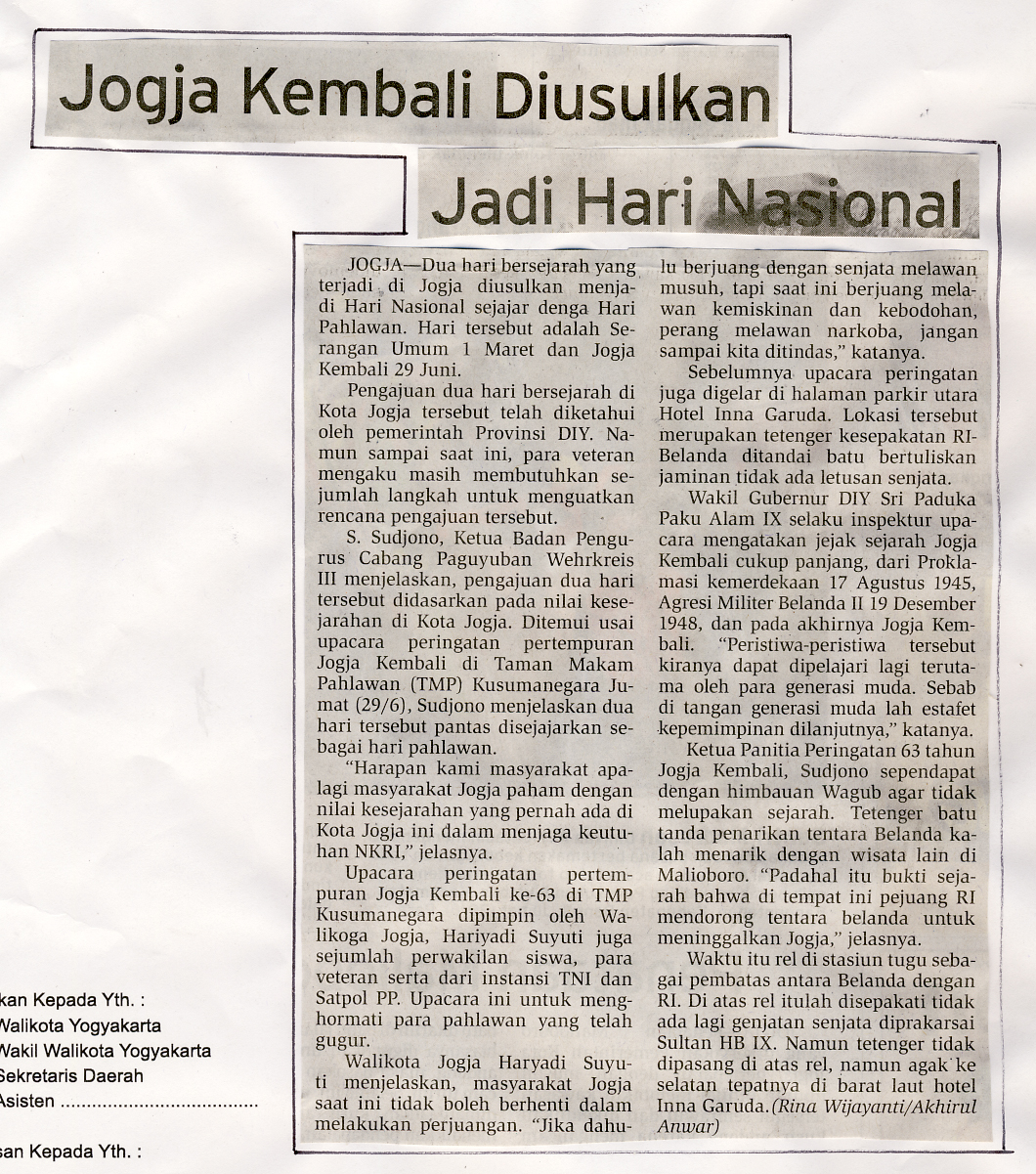 Kliping jogja terbaru