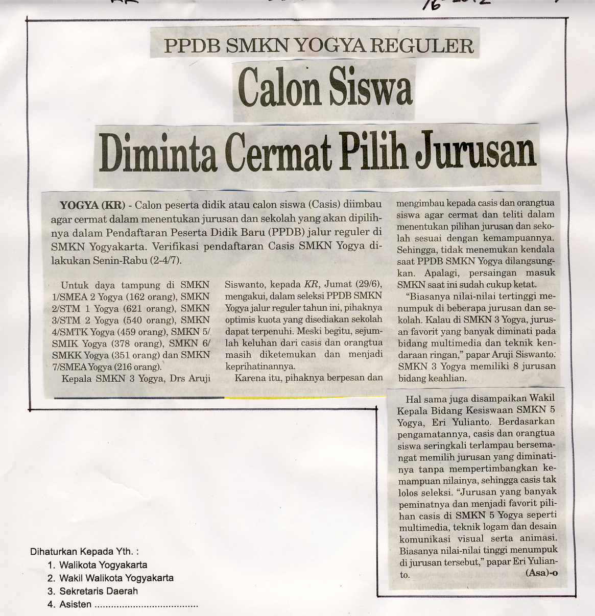 Kliping jogja terbaru