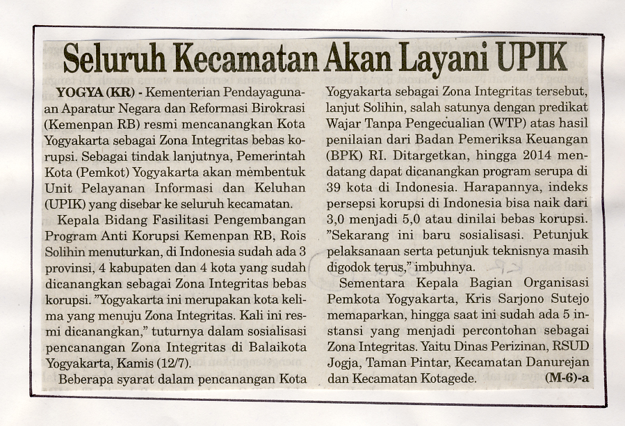 Kliping jogja terbaru