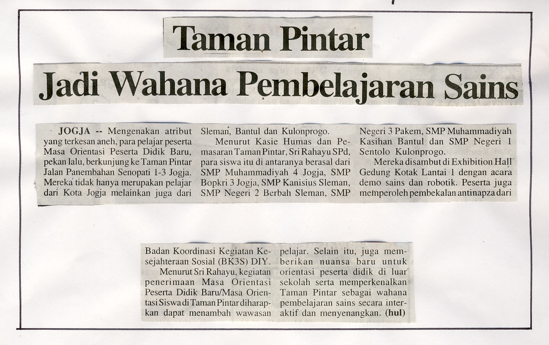 Kliping jogja terbaru