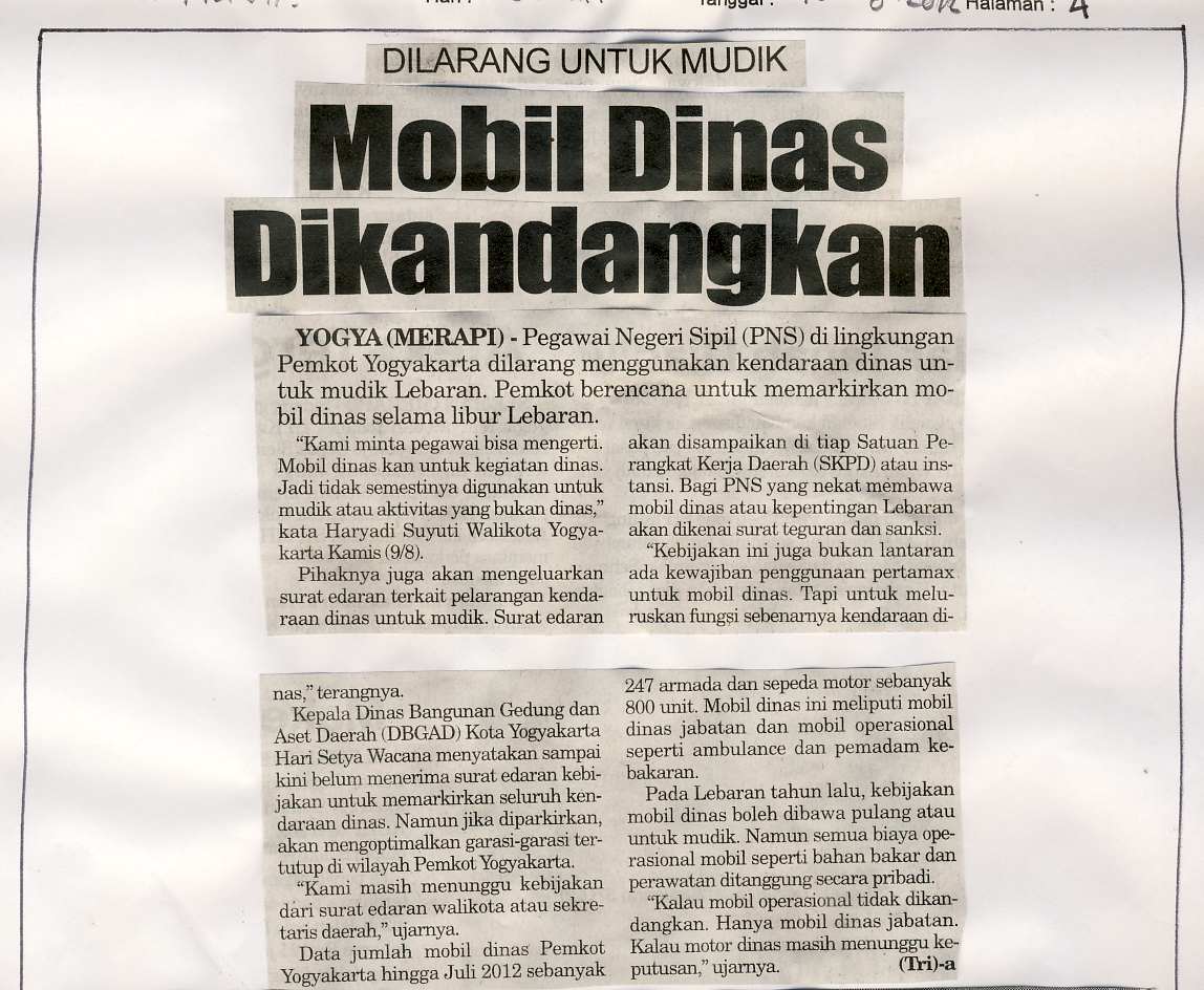 Kliping jogja terbaru